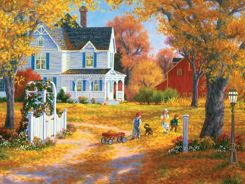 Memory Lane - Autumn Leaves and Laughter, 300 Pieces, MasterPieces ...