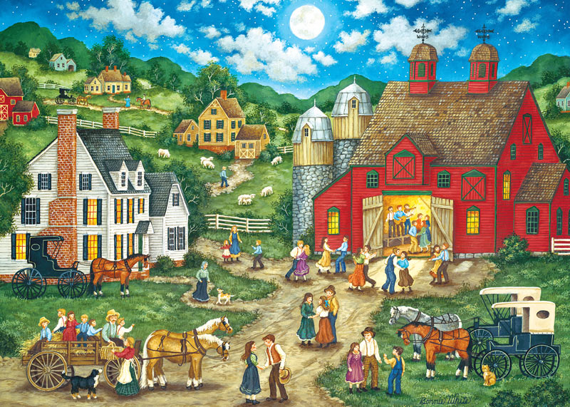Friday Night Hoe Down (Heartland) Farm Jigsaw Puzzle