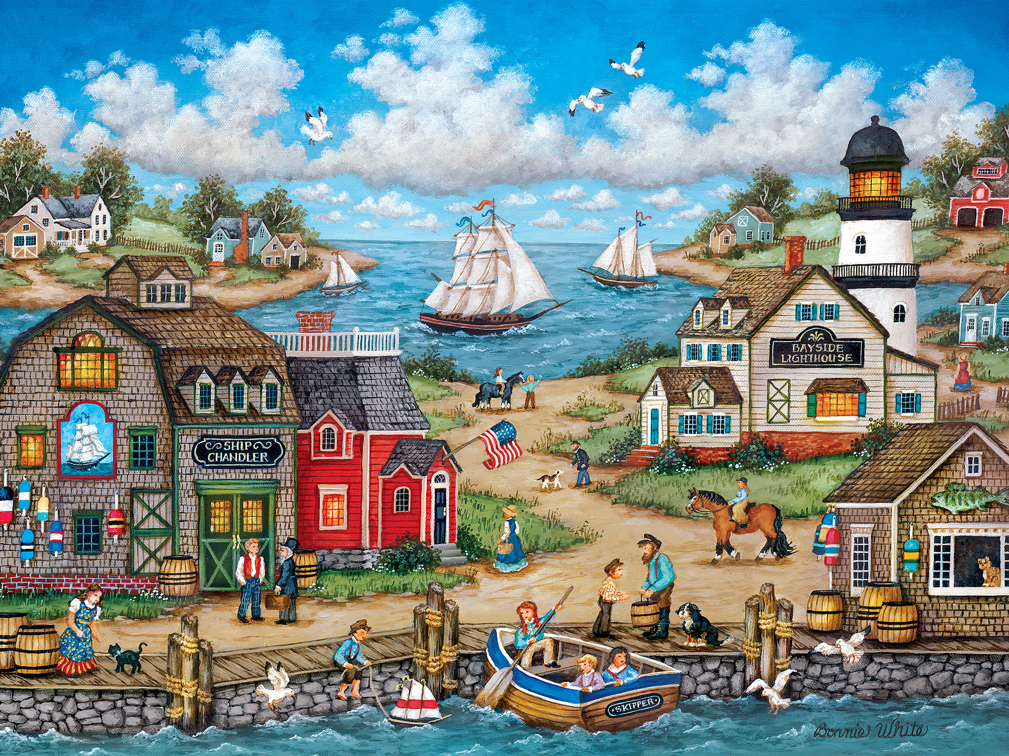 Heartland Collection - Dockside Activities 550pc Puzzle