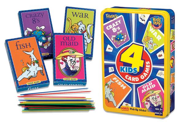 Ideal Children's 4 Card Games in Tin 