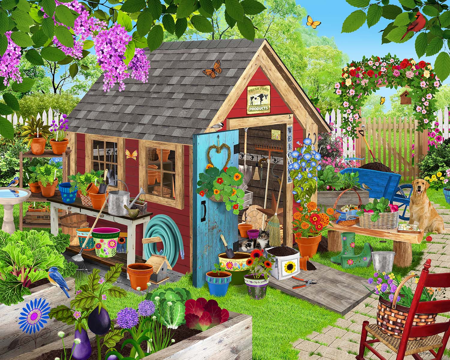 Potting Shed Flower & Garden Jigsaw Puzzle