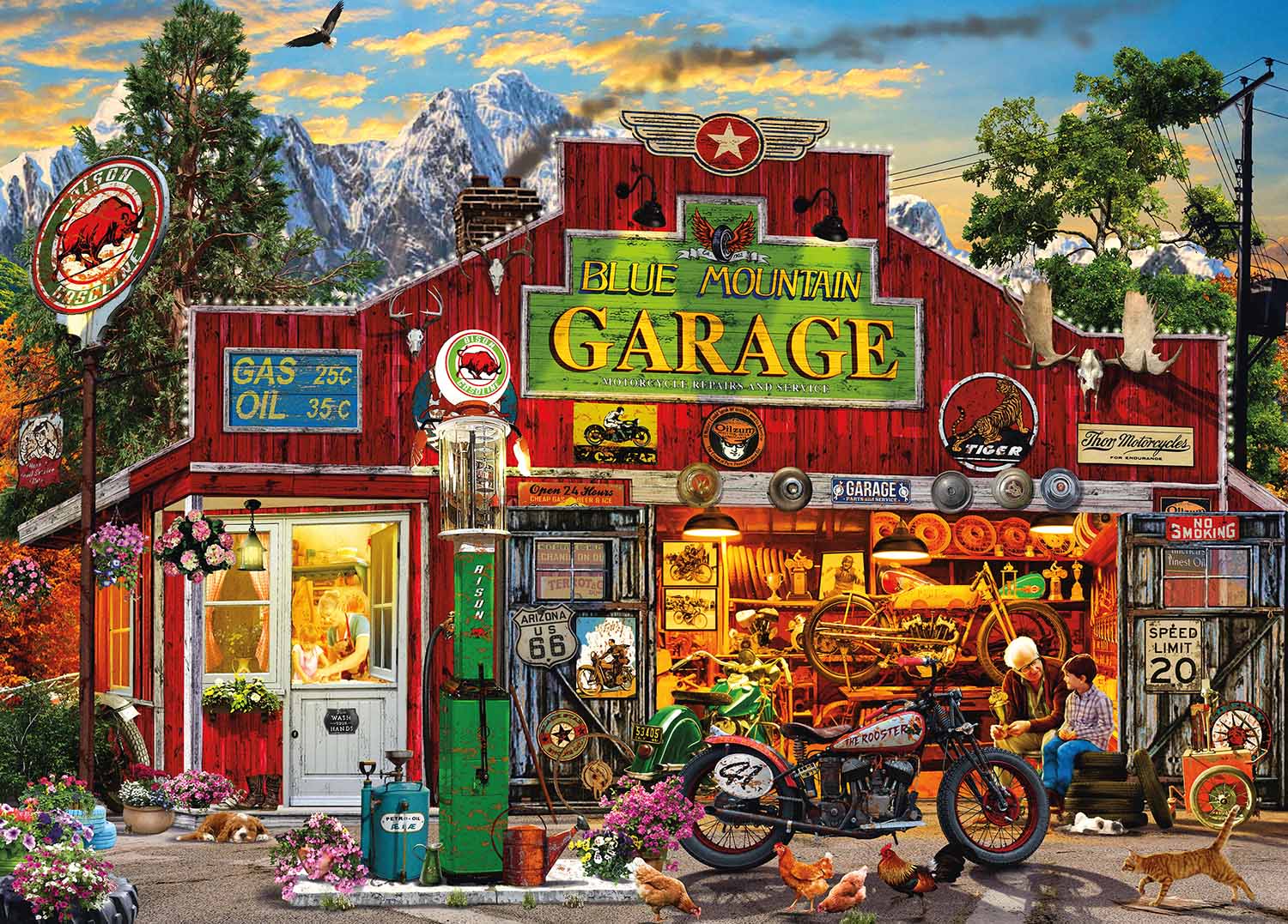 Grandpa's Garage Father's Day Jigsaw Puzzle
