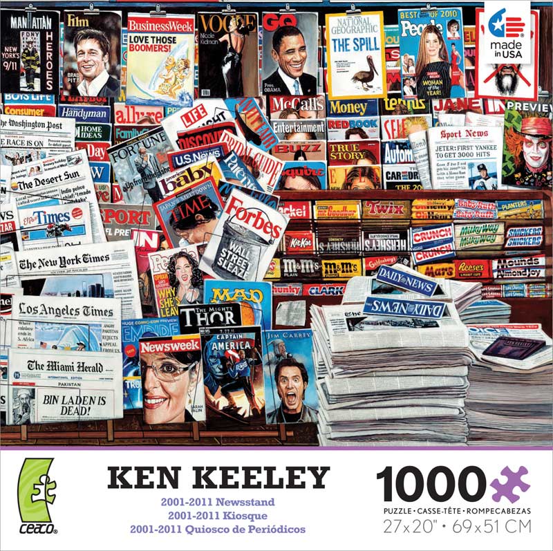 One Ceaco Ken Keeley Hollywood Newstand Jigsaw Puzzle 27 X 20 Inches 1000 Pcs for sale online 