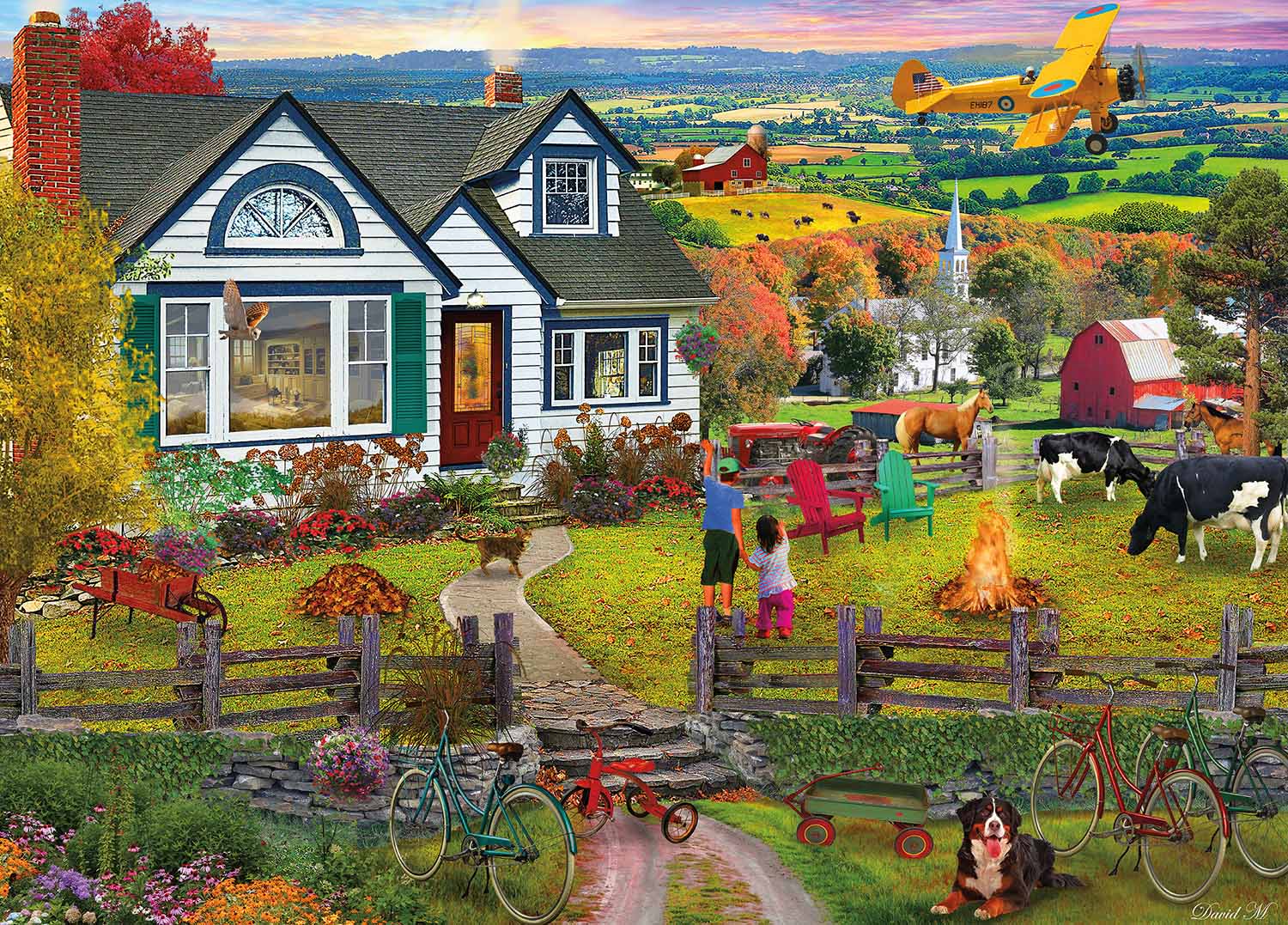 The Fly By Countryside Jigsaw Puzzle