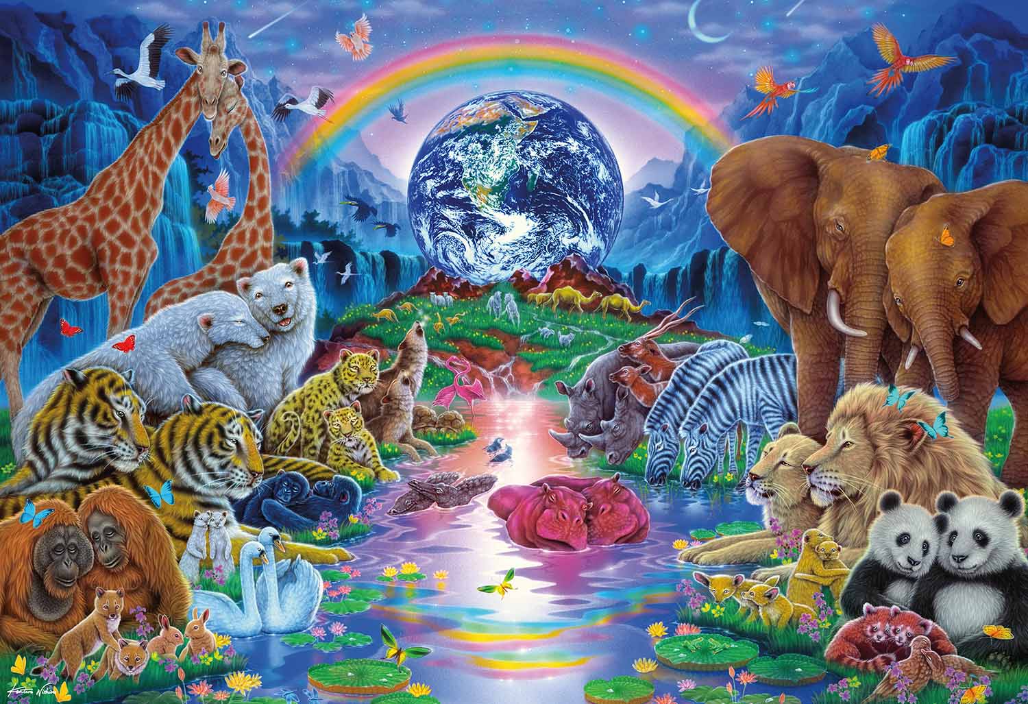 Puzzles Family Of The Earth Religious Jigsaw Puzzle