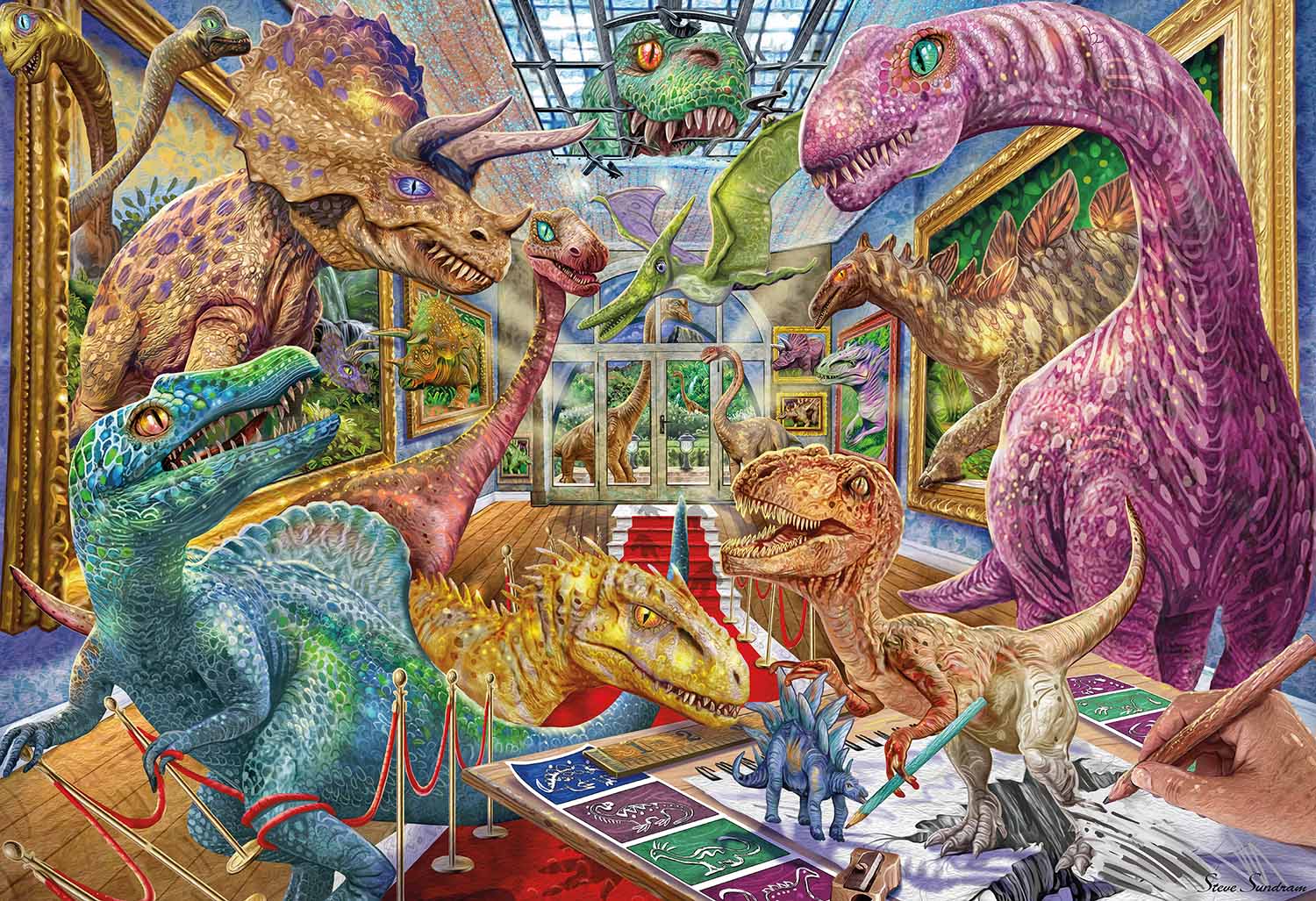 Museum Mayhem Dinosaurs Jigsaw Puzzle