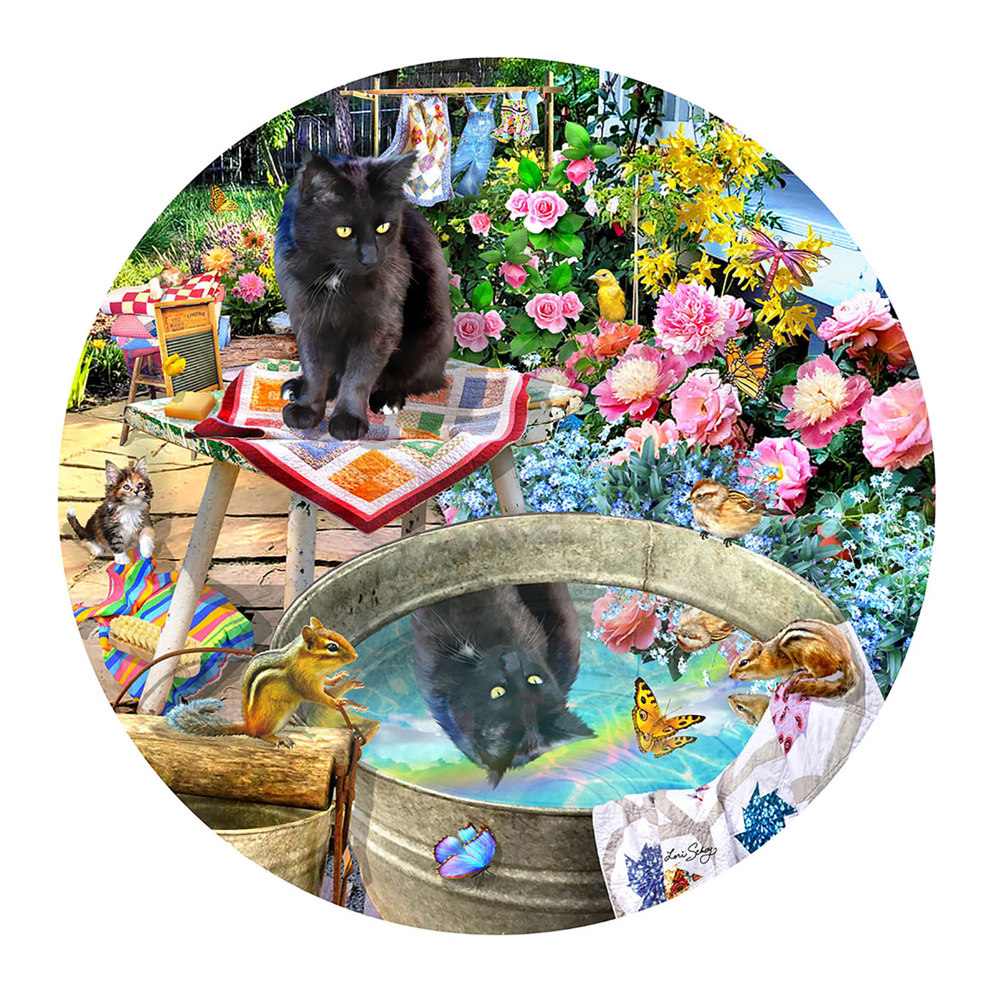 Kitty Reflections Cats Jigsaw Puzzle
