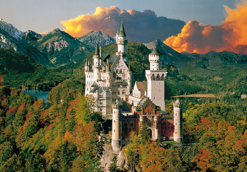 Clementoni Jigsaw Puzzle 1500 Piece “Neuschwanstein Castle” COMPLETE
