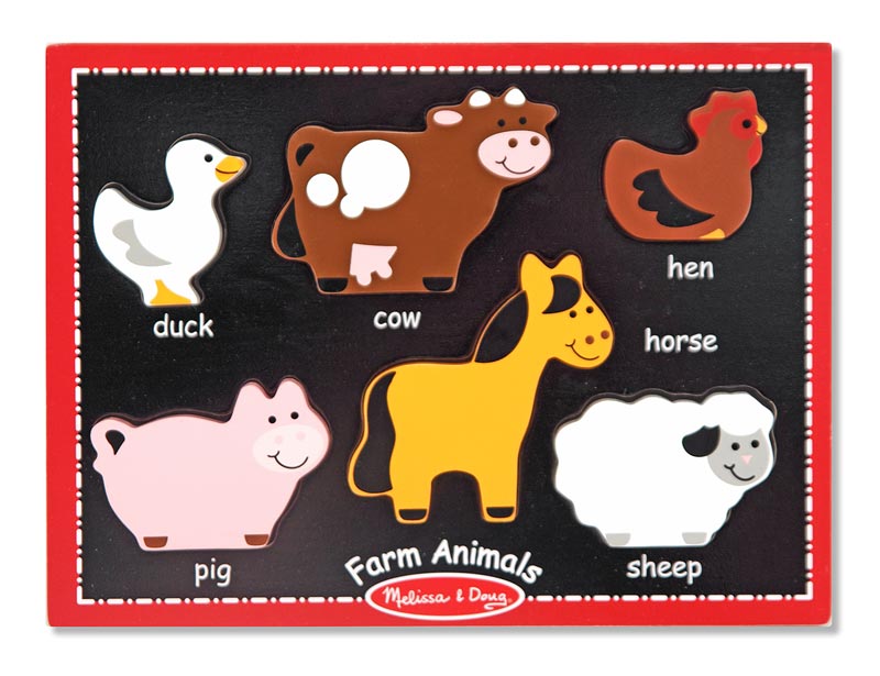 melissa and doug chunky farm puzzle