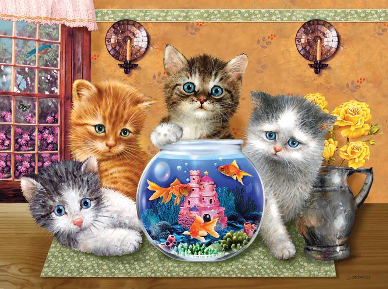 Anyone Looking? Cats Jigsaw Puzzle
