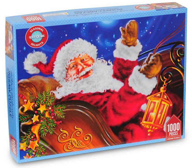 Delights - Santa's Sleigh Ride, 1000 Pieces, Springbok | Puzzle Warehouse