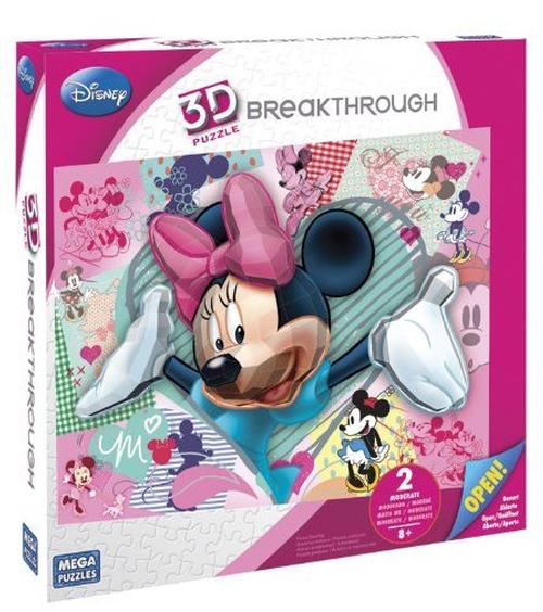 dentro de poco haga turismo marrón Real 3D Breakthrough - I Heart Minnie Mouse, MEGA Puzzles | Puzzle Warehouse