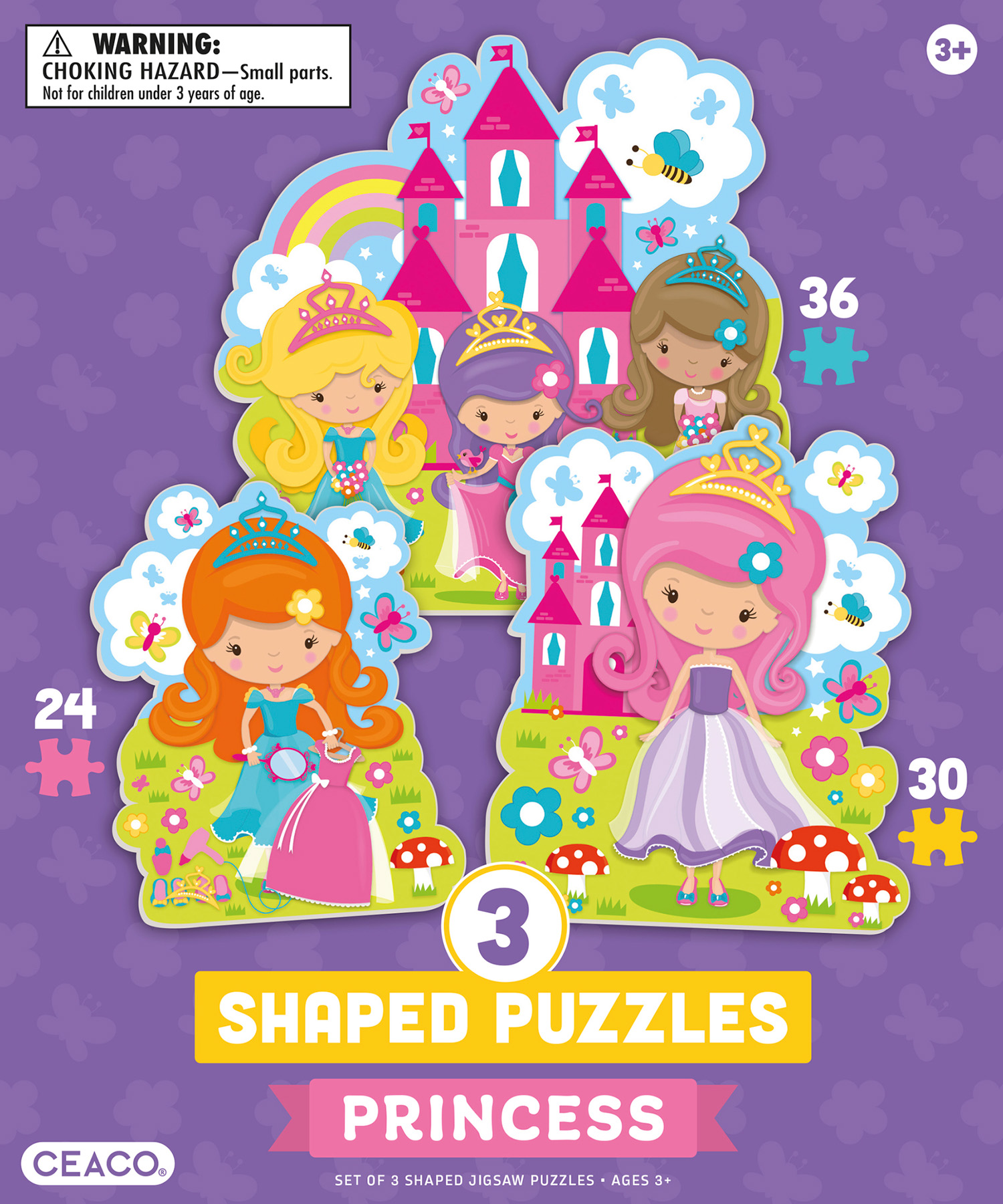 Shaped Puzzles Princess Multipack Princess Shaped Puzzle