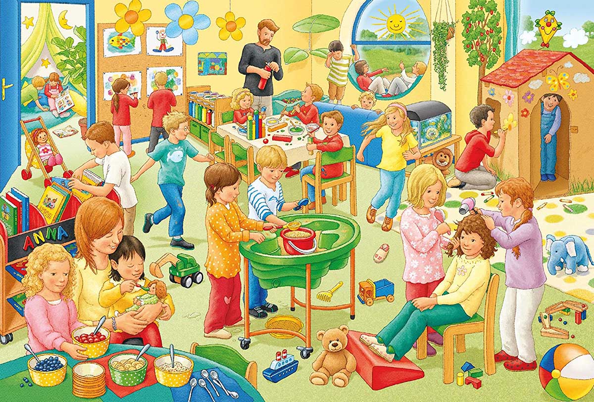 A Day At Playschool, 72 Pieces, Schmidt Spiele | Puzzle Warehouse