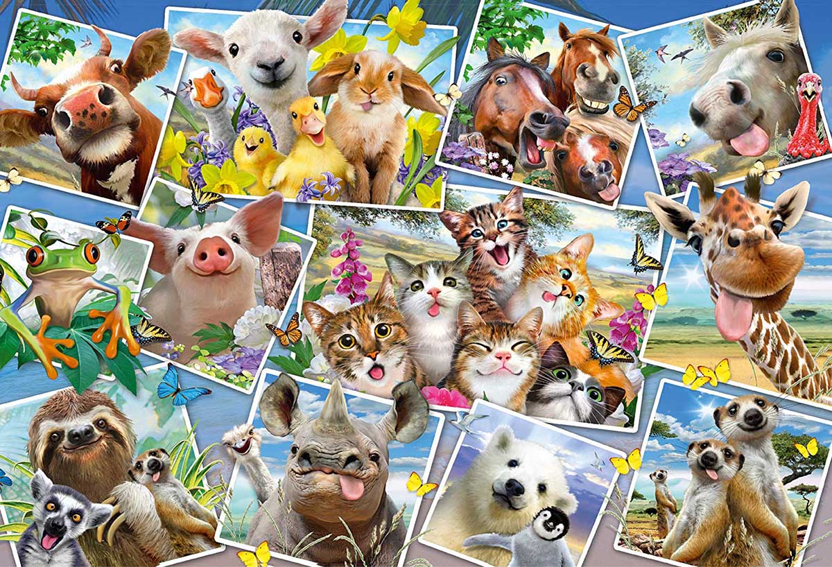 Animal Selfies, 200 Pieces, Schmidt Spiele | Puzzle Warehouse