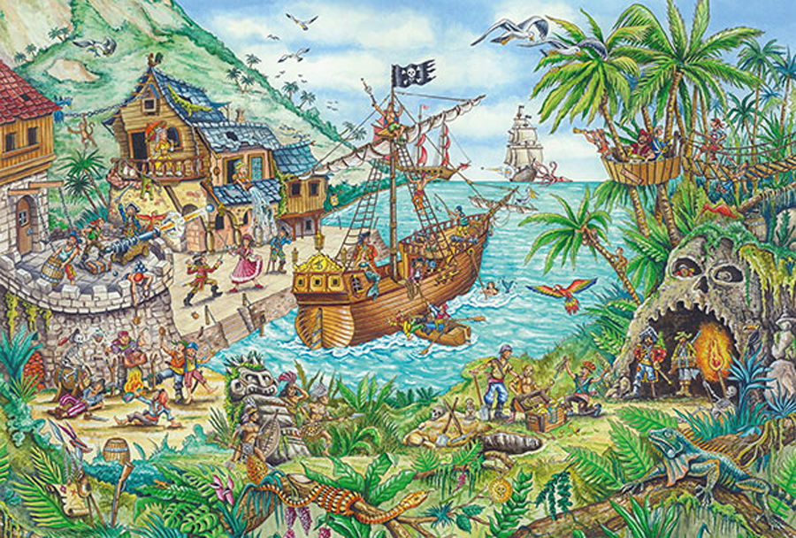 Pirate Cove Boats Jigsaw Puzzle