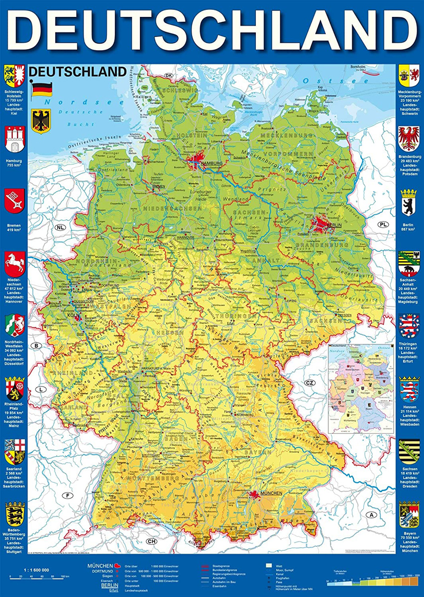 Map of Germany Germany Jigsaw Puzzle