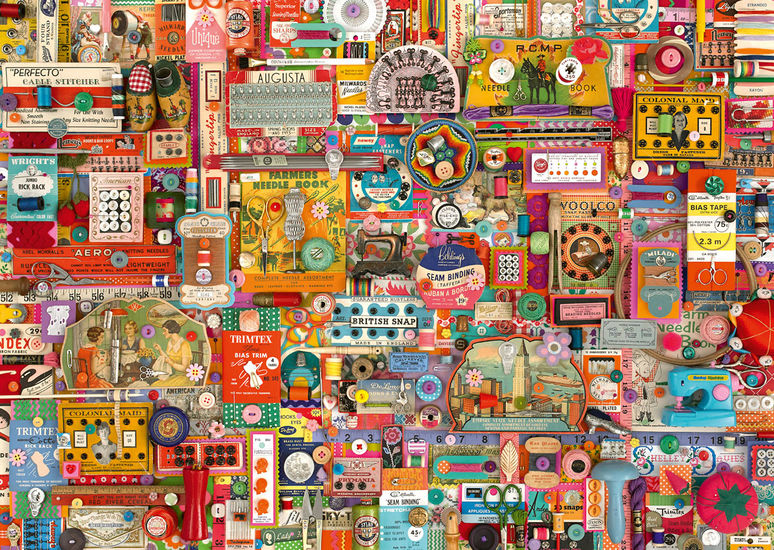 Vintage Haberdashery Nostalgic & Retro Jigsaw Puzzle