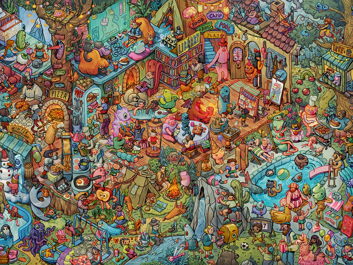 Fun With Friends Humor Jigsaw Puzzle