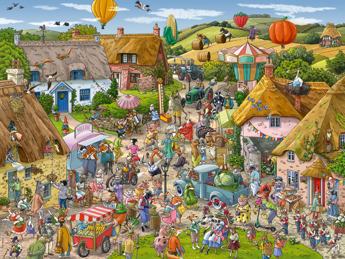 Country Fair - Scratch and Dent Countryside Jigsaw Puzzle