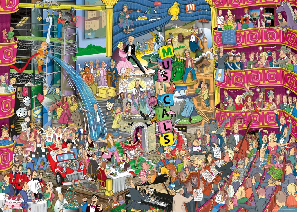 Best of Musicals Cartoon Jigsaw Puzzle