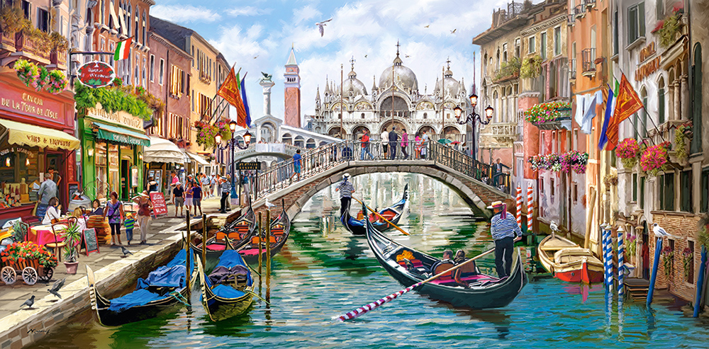 Charms of Venice - Scratch and Dent Boat Jigsaw Puzzle