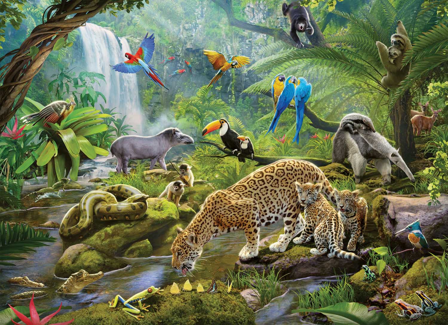 Rainforest Animals, 60 Pieces, Ravensburger | Puzzle Warehouse