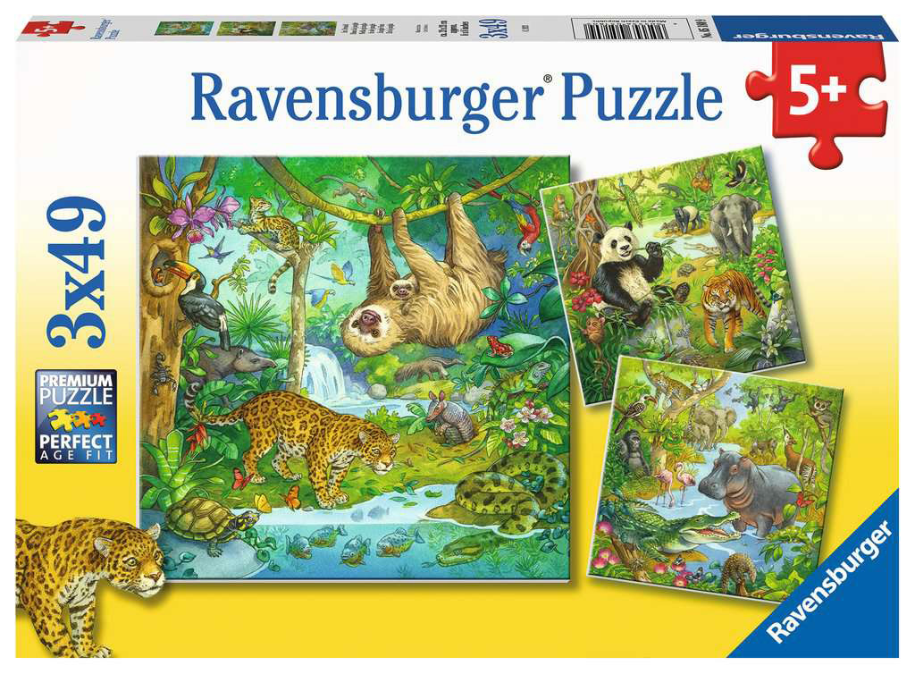 Jungle Fun Multipack Jungle Animals Jigsaw Puzzle