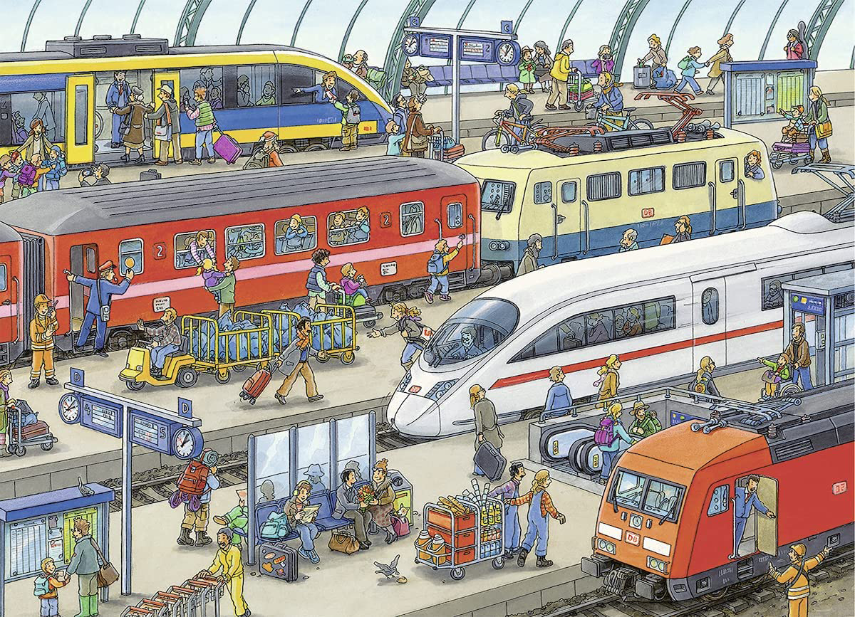 Railway Station Train Jigsaw Puzzle