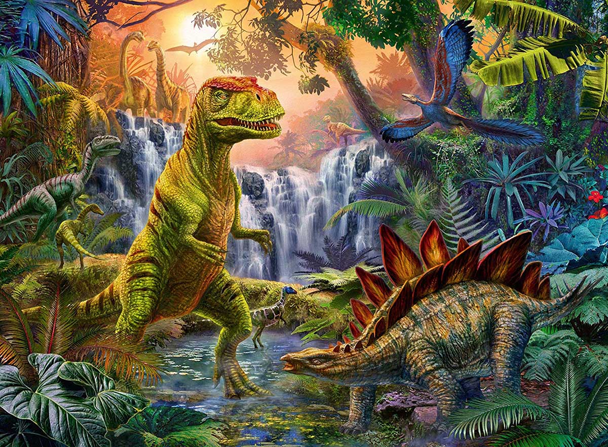 Пазлы с динозаврами парк Юрского периода