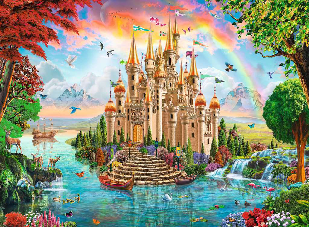 Rainbow Castle Castle Jigsaw Puzzle