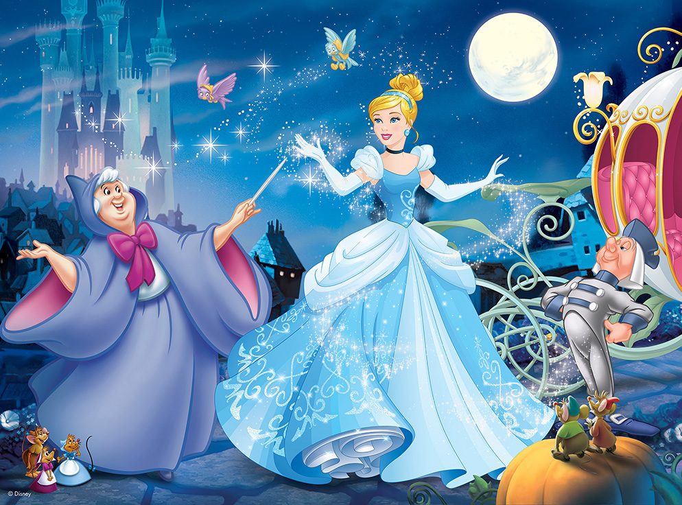 Adorable Cinderella Disney Glitter / Shimmer / Foil Puzzles