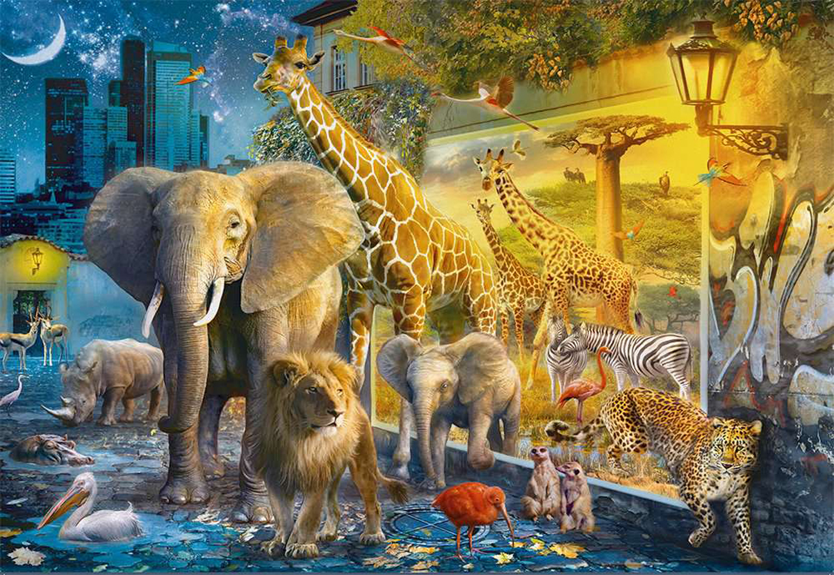 The Portal Jungle Animals Jigsaw Puzzle