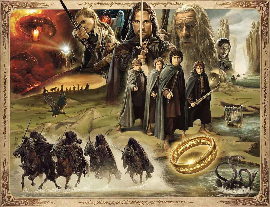 Lord Of The Rings - Fellowship of the Ring Fantasy Jigsaw Puzzle