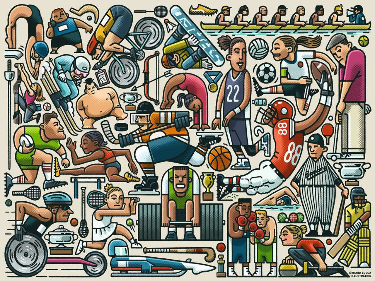 Athletic Fit Sports Jigsaw Puzzle