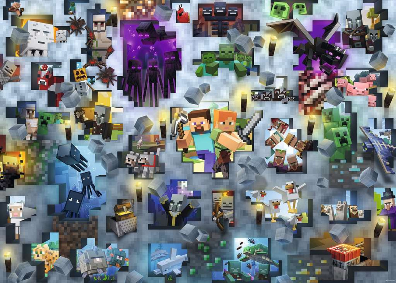 Minecraft - Mobs Challenge Fantasy Jigsaw Puzzle