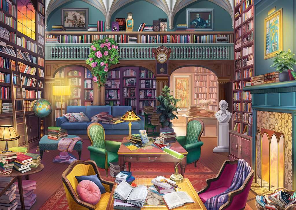 Dream Library Books & Reading Jigsaw Puzzle
