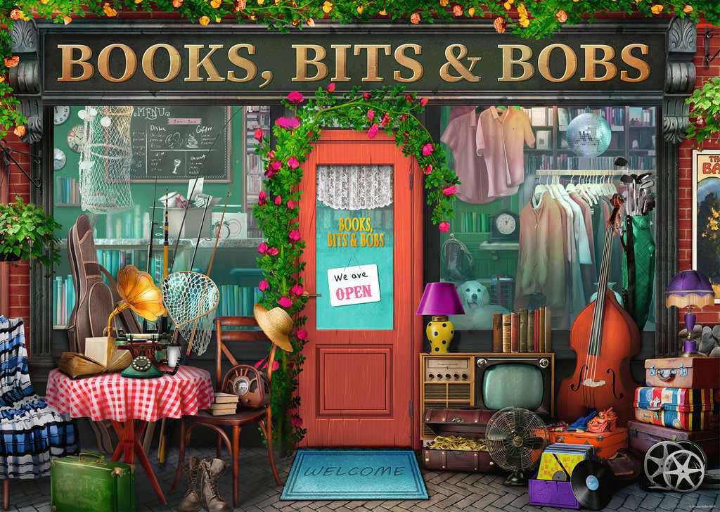 Books, Bits & Bobs Nostalgic & Retro Jigsaw Puzzle
