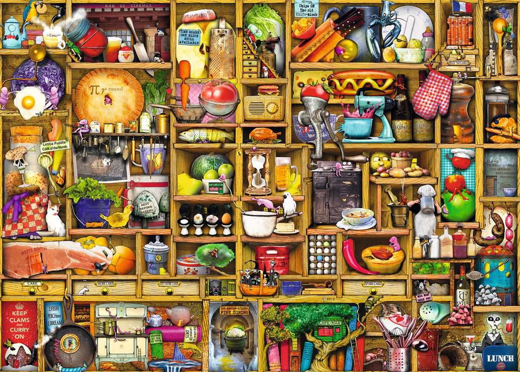 Kitchen Cupboard Everyday Objects Jigsaw Puzzle