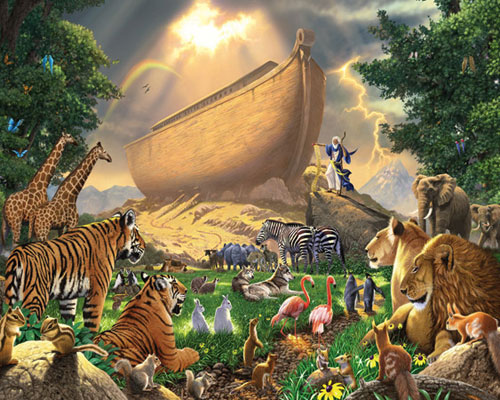 Noah's Ark, 1000 Pieces, White Mountain | Puzzle Warehouse