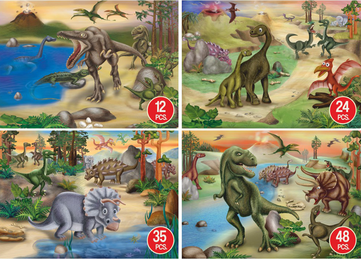 Dino Frenzy Dinosaurs Jigsaw Puzzle