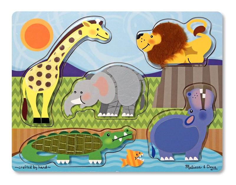 Zoo Animals, 5 Pieces, Melissa and Doug | Puzzle Warehouse