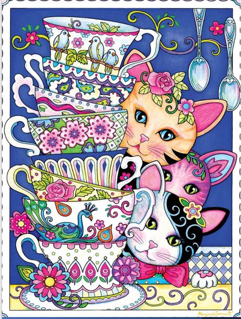 Colorful Expression - What Could Go Wrong? Cats Jigsaw Puzzle