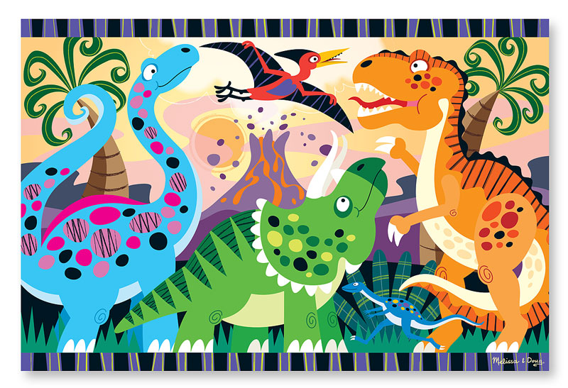 Dinosaur Dawn - Floor - Scratch and Dent Dinosaurs Floor Puzzle