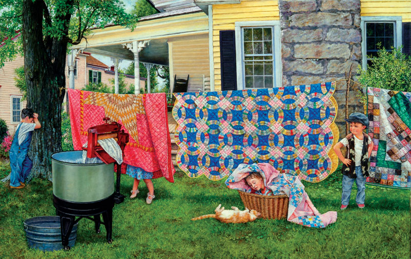 Hide N' Quilt Quilting & Crafts Jigsaw Puzzle