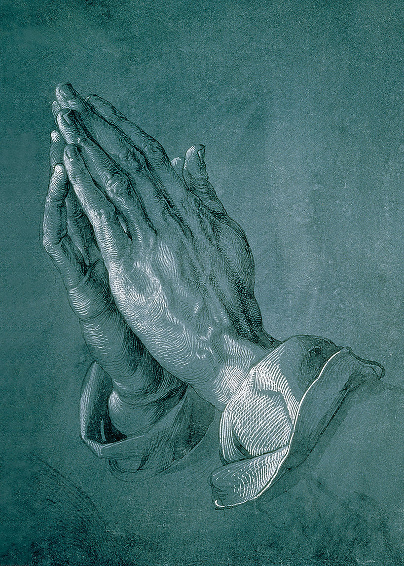 The Praying Hands Mini Puzzle Fine Art Jigsaw Puzzle