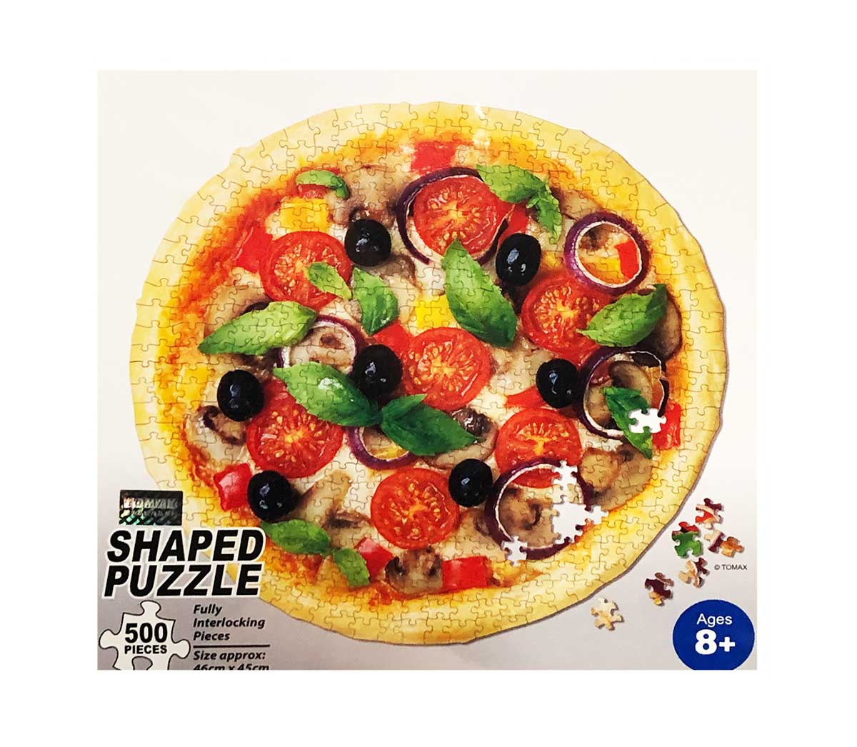 Pizza Food and Drink Round Jigsaw Puzzle