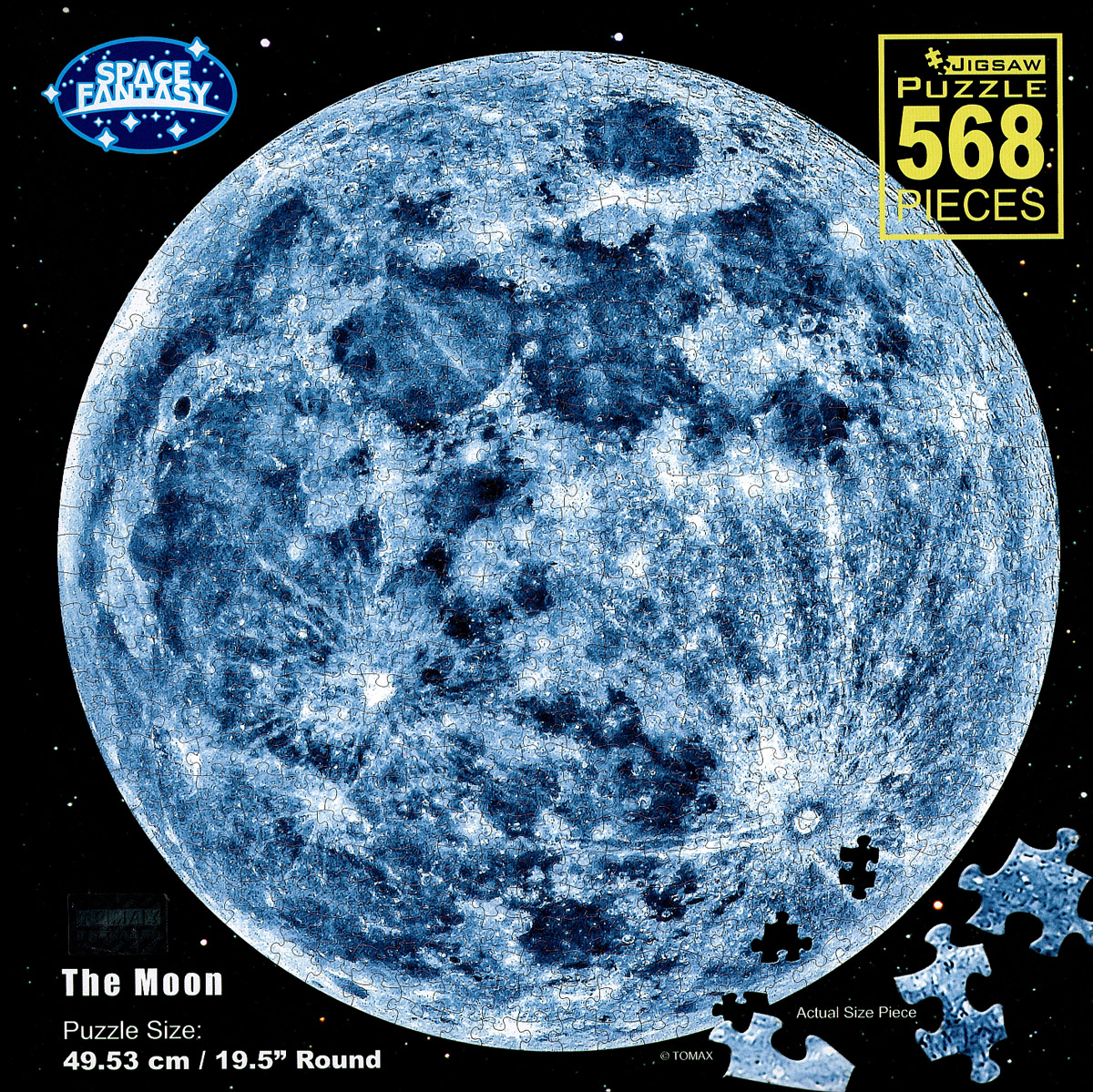 The Moon - Round, 500 Pieces, Tomax Puzzles | Puzzle Warehouse