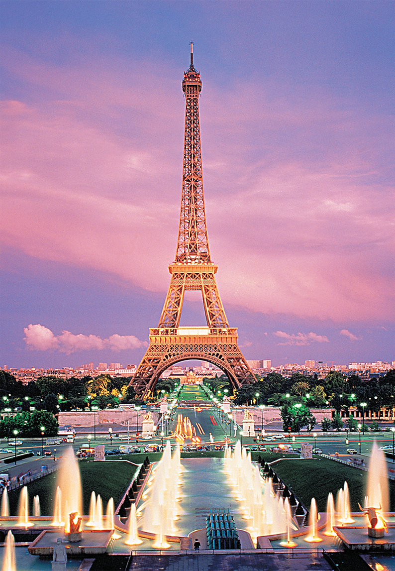 Eiffel Tower Paris France Landmarks & Monuments Glow in the Dark Puzzle