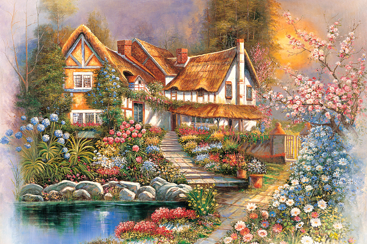 Dreamy Scenery (Glow) Countryside Glow in the Dark Puzzle